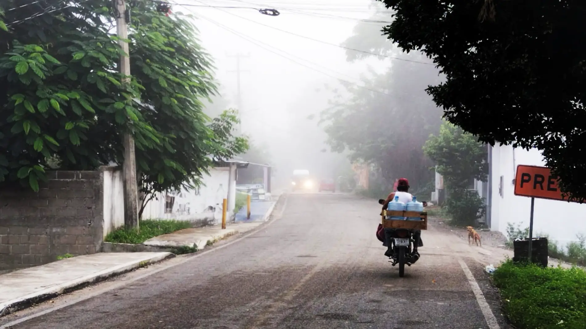 Neblina clima tabasco